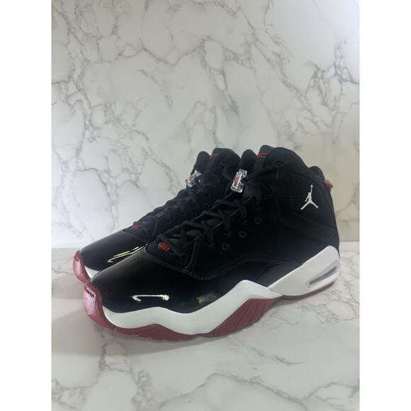 Air Jordan B'Loyal Basketball Black Red Patent Leather 315317 026 Men Size 10.5 - Picture 1 of 5
